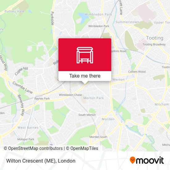 Wilton Crescent (ME) map