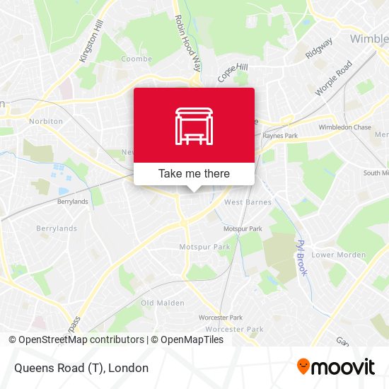 Queens Road (T) map