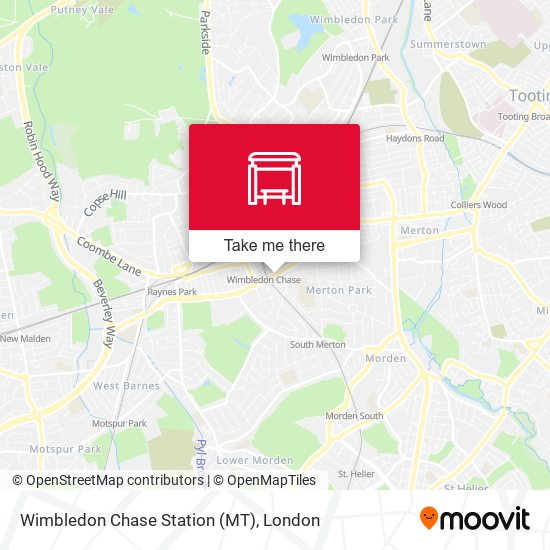 Wimbledon Chase Station (MT) map
