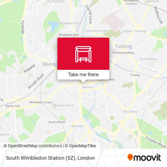 South Wimbledon Station (SZ) map