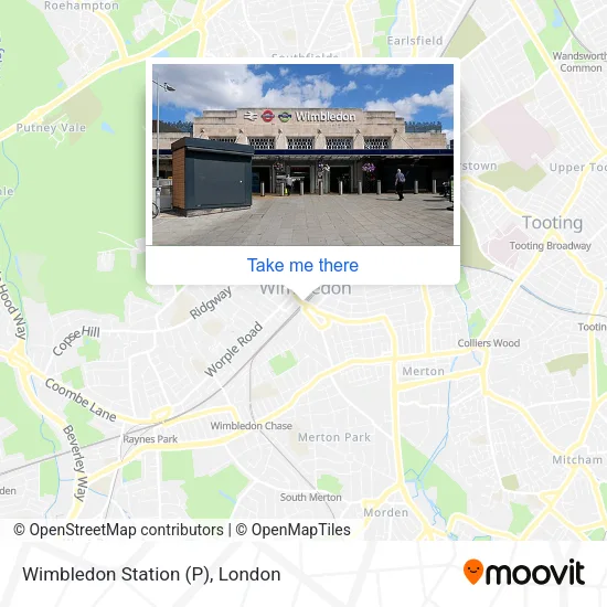 Wimbledon Station (P) map