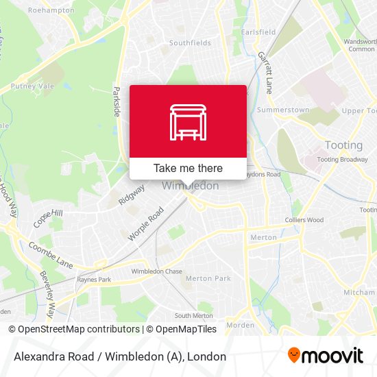 Alexandra Road / Wimbledon map