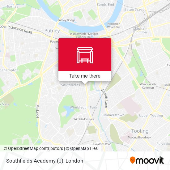 Southfields Academy (J) map
