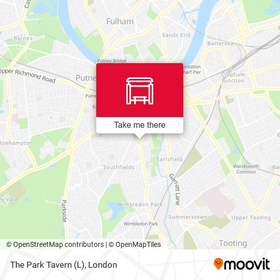 The Park Tavern (L) map