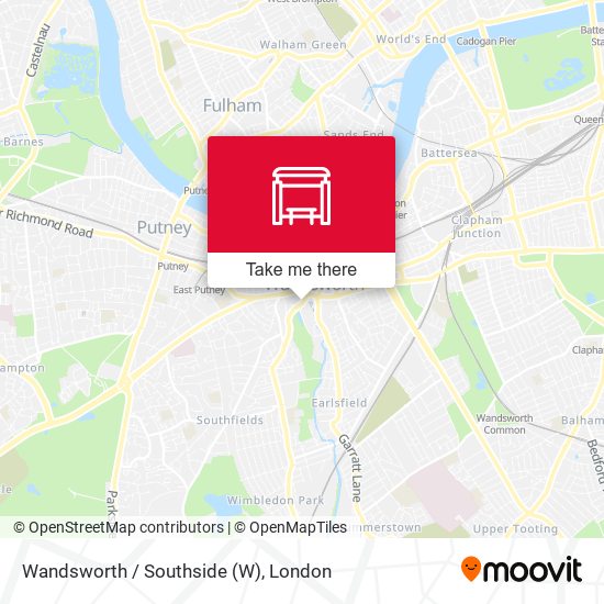 Wandsworth / Southside map