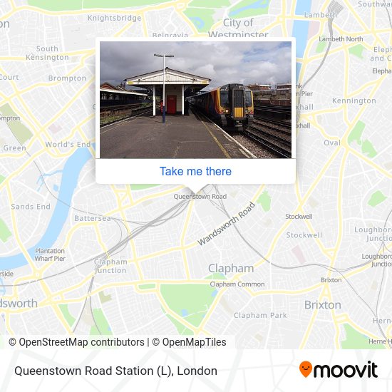 Queenstown Road Station (L) map