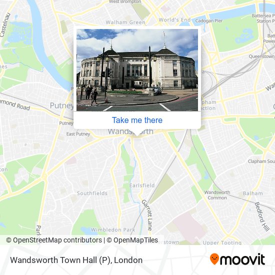 Wandsworth Town Hall (P) map
