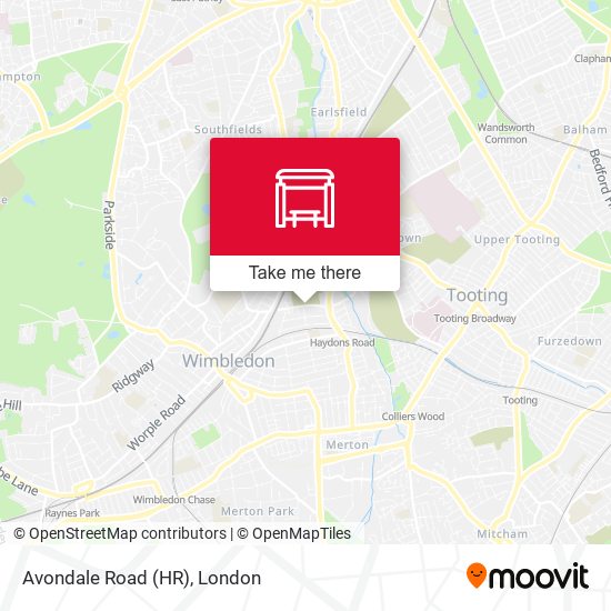 Avondale Road (HR) map