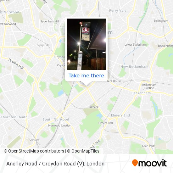 Anerley Road / Croydon Road (V) map