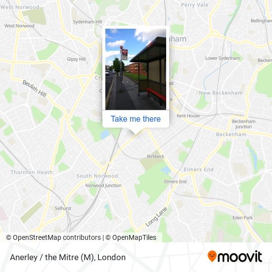 Anerley / the Mitre map