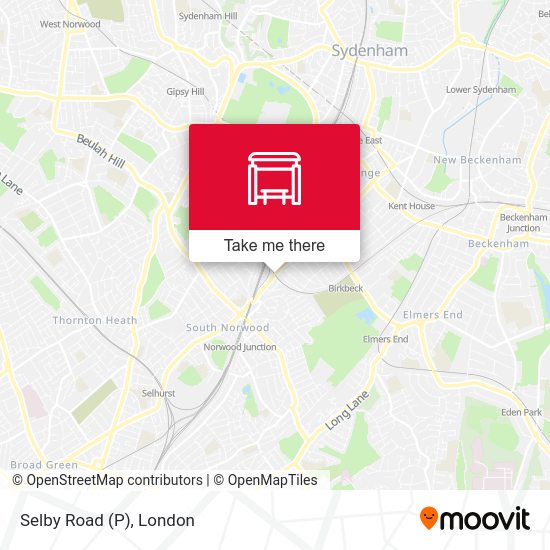 Selby Road (P) map