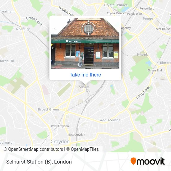 Selhurst Station (B) map