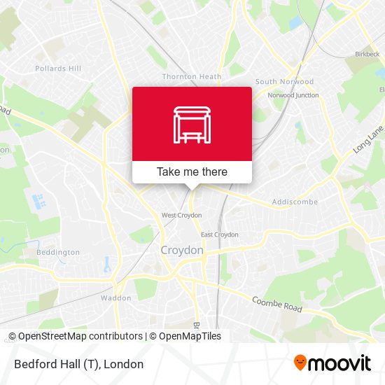 Bedford Hall (T) map