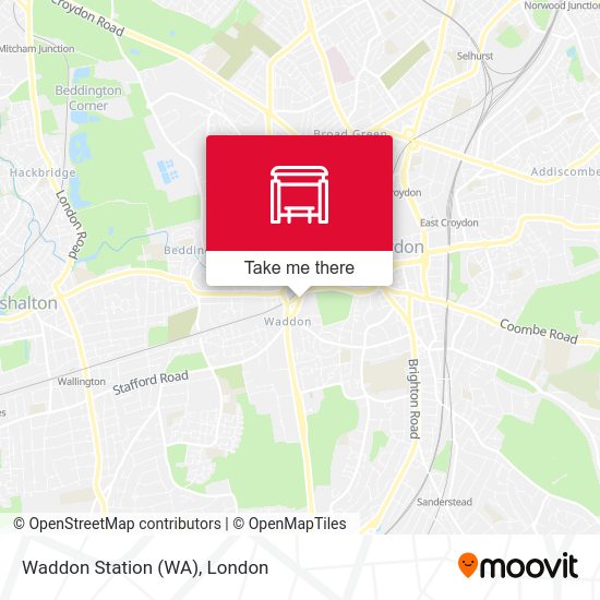 Waddon Station (WA) map