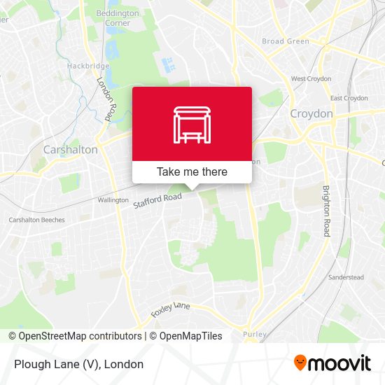 Plough Lane (V) map