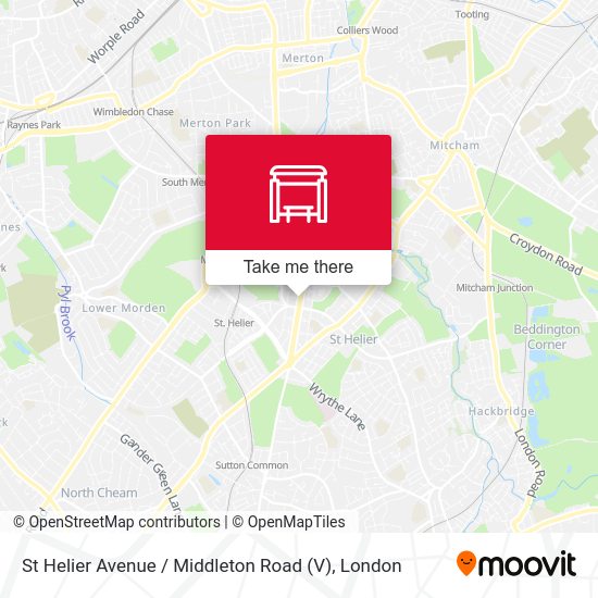 St Helier Avenue / Middleton Road (V) map