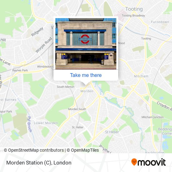 Morden Station (C) map