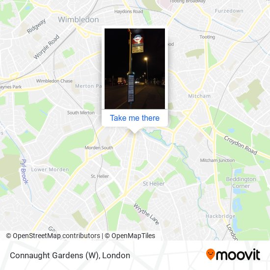 Connaught Gardens (W) map