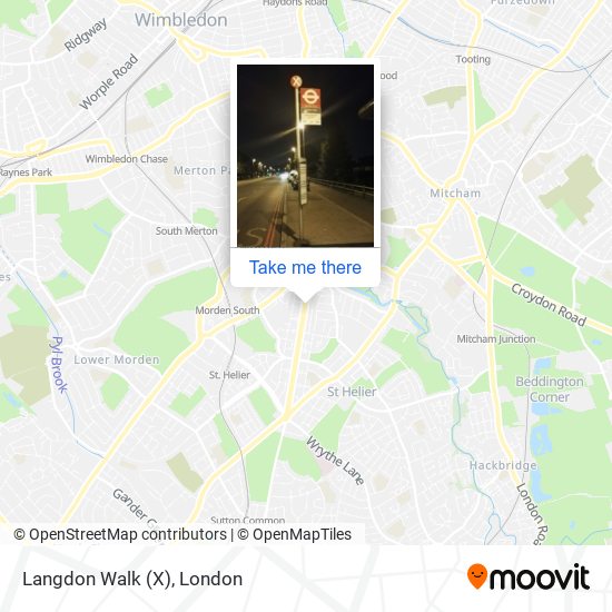 Langdon Walk (X) map