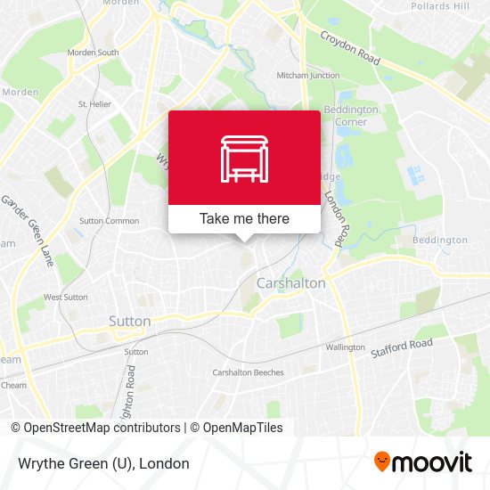 Wrythe Green (U) map