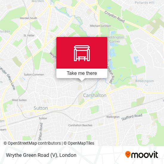 Wrythe Green Road (V) map