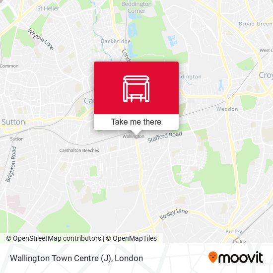 Wallington Town Centre (J) map