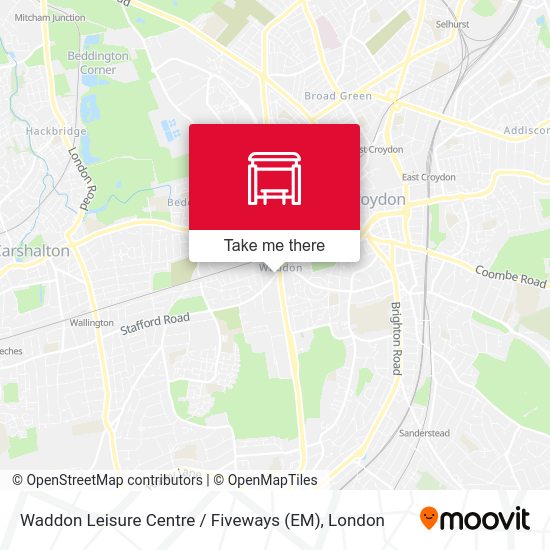 Waddon Leisure Centre / Fiveways (EM) map