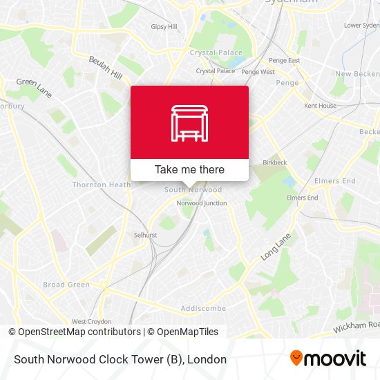 South Norwood Clock Tower (B) map