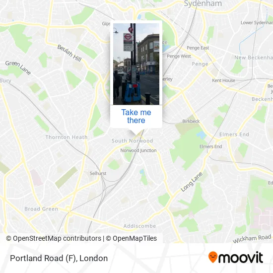 Portland Road (F) map