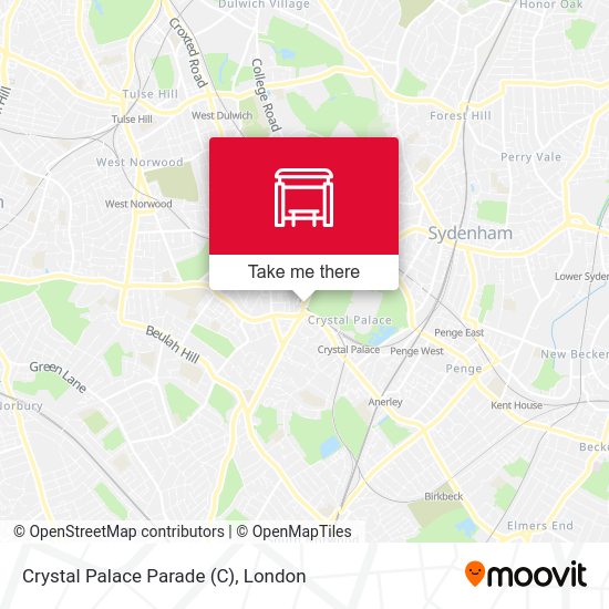 Crystal Palace Parade map
