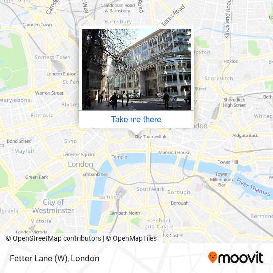 Fetter Lane (W) map