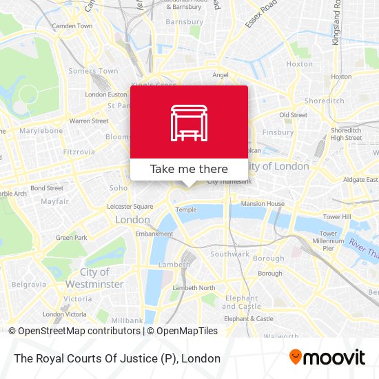 The Royal Courts Of Justice (P) map