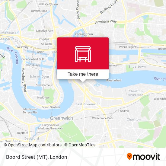 Boord Street (MT) map