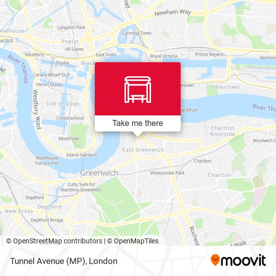 Tunnel Avenue (MP) map