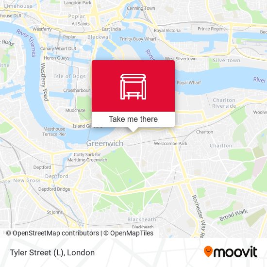 Tyler Street (L) map