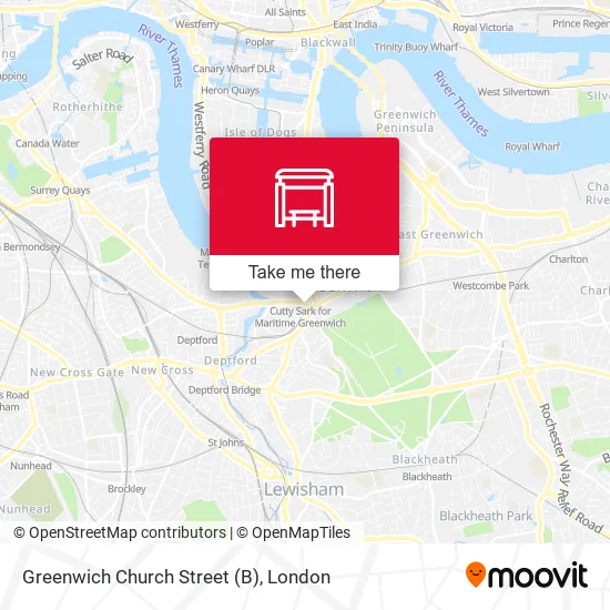 Greenwich Church Street (B) map