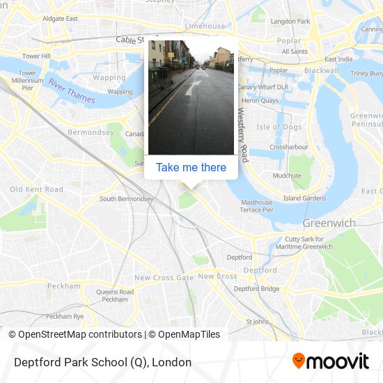Deptford Park School (Q) map