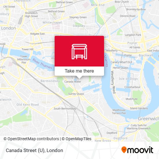 Canada Street (U) map