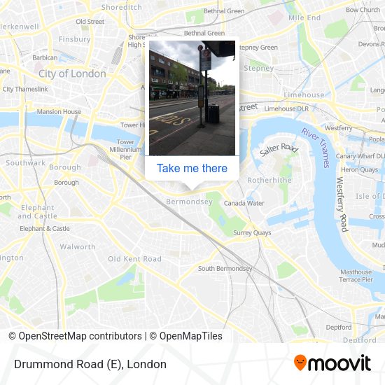 Drummond Road (E) map