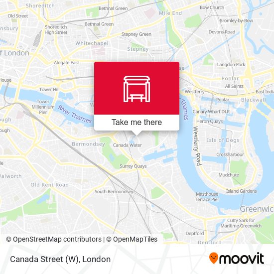 Canada Street (W) map