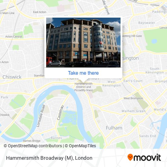 Hammersmith Broadway (M) map