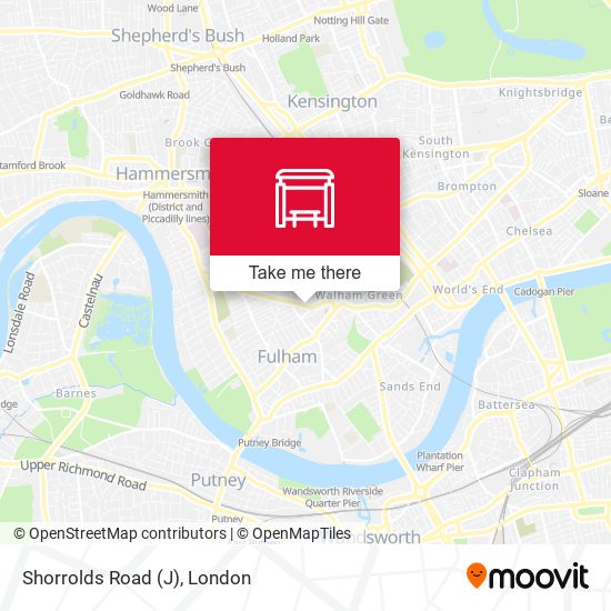 Shorrolds Road (J) map