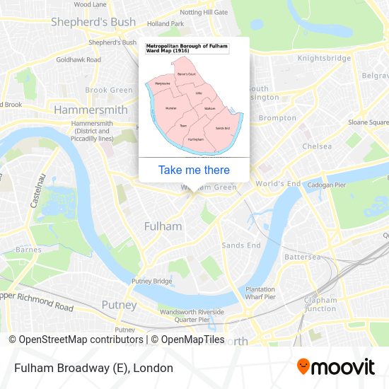 Fulham Broadway (E) map