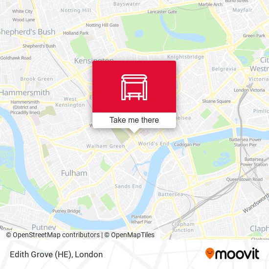 Edith Grove (HE) map