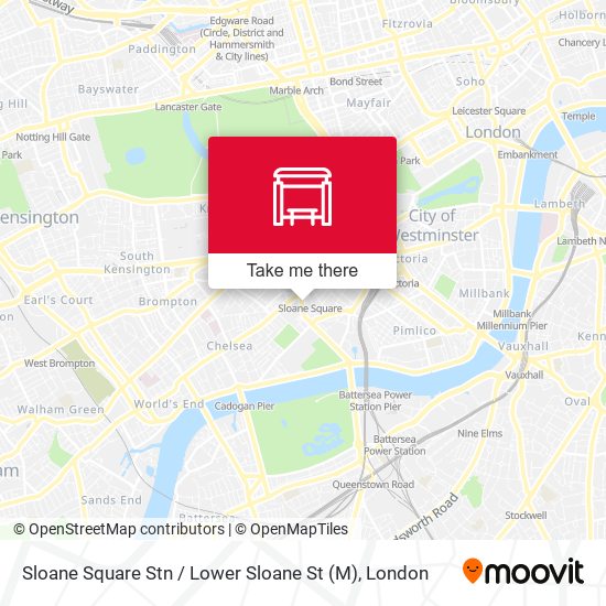 Sloane Square Stn  / Lower Sloane St (M) map