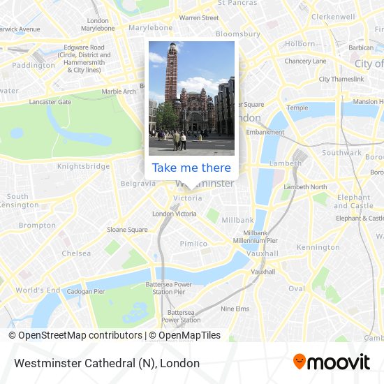 Westminster Cathedral (N) map
