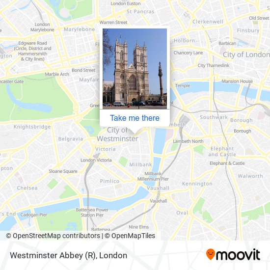 Westminster Abbey (R) map