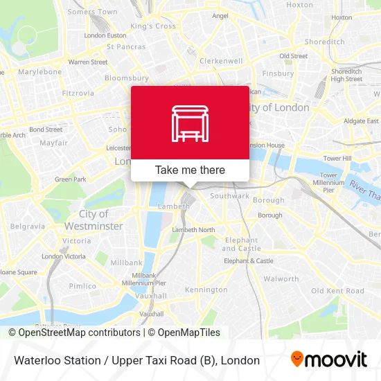 Waterloo Station   / Upper Taxi Road (B) map