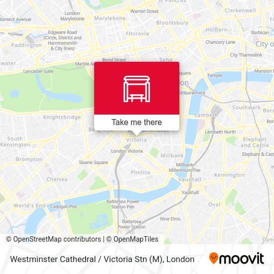 Westminster Cathedral / Victoria Stn (M) map