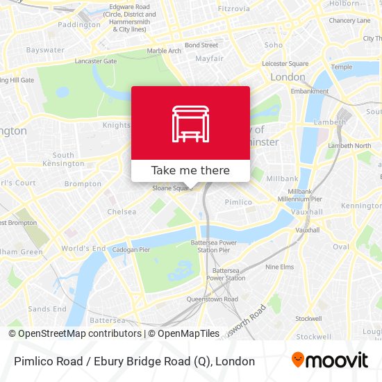 Pimlico Road / Ebury Bridge Road (Q) map